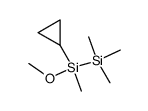 1-cyclopropyl-1-methoxytetramethyldisilane Structure