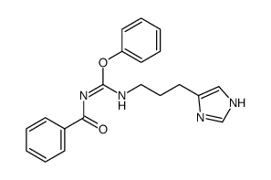 phenylN-(3-(1H-imidazol-4-yl)propyl)-N'-benzoylcarbamimidate结构式