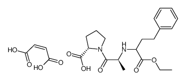 1-[N-[1-(ethoxycarbonyl)-3-phenylpropyl]-L-alanyl]-L-proline maleate Structure