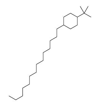 1-tert-butyl-4-tetradecylcyclohexane结构式