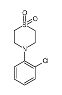 4-(2-chlorophenyl)-thiomorpholine 1,1-dioxide结构式