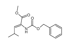 (Z)-methyl 2-benzyloxycarbonylamino-4-methylpent-2-enoate结构式