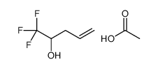 acetic acid,1,1,1-trifluoropent-4-en-2-ol结构式