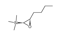 cis-2-(1'-butyl)-1-(trimethylsilyl)oxirane结构式