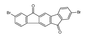 2,8-Dibromoindeno[1,2-b]fluorene-6,12-dione Structure