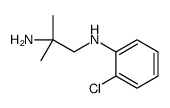N-(2-氨基-2-甲基丙基)-2-氯苯胺结构式