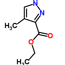 4-甲基-1H-吡唑-5-羧酸乙酯结构式