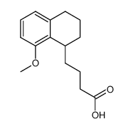 4-(8-methoxy-1,2,3,4-tetrahydro-[1]naphthyl)-butyric acid结构式