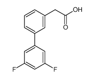 2-(3',5'-二氟-[1,1'-联苯]-3-基)乙酸结构式