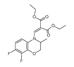 diethyl [(-)-7,8-difluoro-3-methyl-2,3-dihydro-4H-[1,4]benzoxazin-4-yl]methylenemalonate Structure
