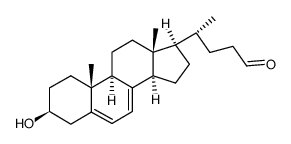 3β-Hydroxychola-5,7-dien-24-al Structure