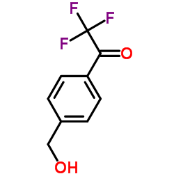 2,2,2-三氟-1-[4-(羟基甲基)苯基]乙酮结构式