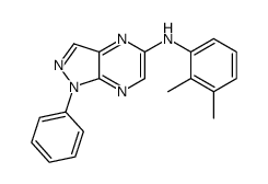 N-(2,3-dimethylphenyl)-1-phenylpyrazolo[3,4-b]pyrazin-5-amine结构式