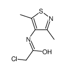 2-chloro-N-(3,5-dimethyl-1,2-thiazol-4-yl)acetamide Structure
