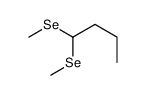 1,1-bis(methylselanyl)butane Structure
