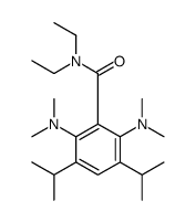 2,6-bis(dimethylamino)-N,N-diethyl-3,5-di(propan-2-yl)benzamide结构式