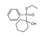 1-[ethylsulfanyl(phenyl)phosphoryl]cyclohexan-1-ol结构式