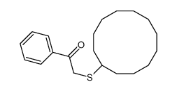 2-cyclododecylsulfanyl-1-phenylethanone结构式