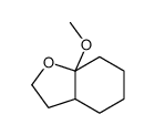 7a-methoxy-3,3a,4,5,6,7-hexahydro-2H-1-benzofuran结构式