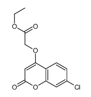 ethyl 2-(7-chloro-2-oxochromen-4-yl)oxyacetate Structure