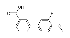 3'-FLUORO-4'-METHOXY-[1,1'-BIPHENYL]-3-CARBOXYLIC ACID Structure