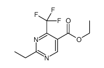 Ethyl 2-ethyl-4-(trifluoromethyl)-5-pyrimidinecarboxylate Structure