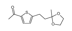 1-[5-[2-(2-methyl-1,3-dioxolan-2-yl)ethyl]thiophen-2-yl]ethanone结构式