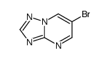 6-溴-[1,2,4]三唑并[1,5-a]嘧啶结构式