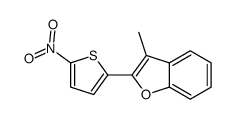 3-methyl-2-(5-nitrothiophen-2-yl)-1-benzofuran Structure