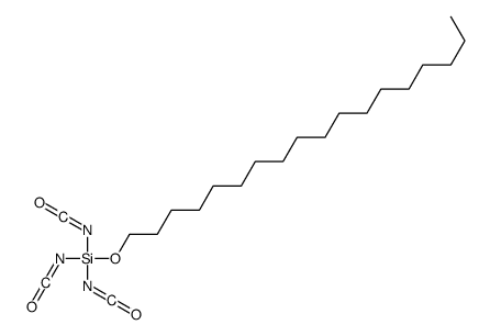 triisocyanato(octadecoxy)silane Structure