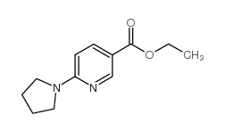 6-(1-吡咯烷基)烟酸乙酯结构式