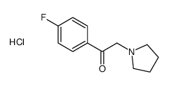 1-(4-fluorophenyl)-2-pyrrolidin-1-ylethanone,hydrochloride结构式