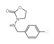 2-Oxazolidinone,3-[[(4-chlorophenyl)methyl]amino]-结构式