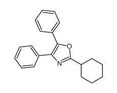 2-cyclohexyl-4,5-diphenyl-1,3-oxazole结构式