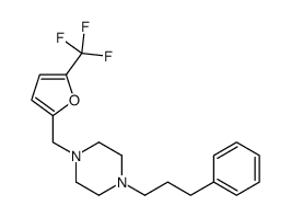 1-(3-phenylpropyl)-4-[[5-(trifluoromethyl)furan-2-yl]methyl]piperazine结构式