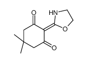 5,5-dimethyl-2-(1,3-oxazolidin-2-ylidene)cyclohexane-1,3-dione Structure