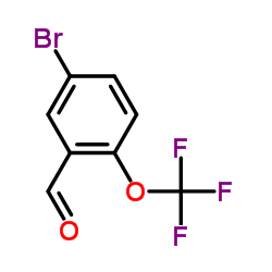 5-溴-2-三氟甲氧基苯甲醛结构式