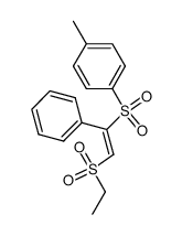 1-((E)-2-Ethanesulfonyl-1-phenyl-ethenesulfonyl)-4-methyl-benzene结构式