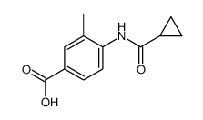 4-[(Cyclopropylcarbonyl)amino]-3-methylbenzoic acid Structure
