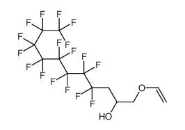4,4,5,5,6,6,7,7,8,8,9,9,10,10,11,11,11-heptadecafluoro-1-(vinyloxy)undecan-2-ol结构式