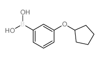 (3-(Cyclopentyloxy)phenyl)boronic acid structure