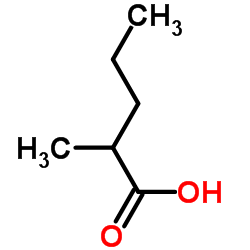 2-Methylpentanoic acid Structure
