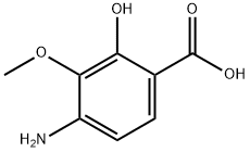 4-氨基-2-羟基-3-甲氧基苯甲酸结构式