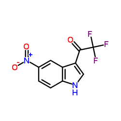 2,2,2-Trifluoro-1-(5-nitro-1H-indol-3-yl)ethanone Structure