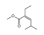 methyl 2-ethyl-4-methylpent-2-enoate结构式
