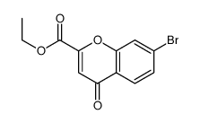 ethyl 7-bromo-4-oxochromene-2-carboxylate结构式