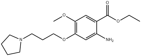 ethyl 2-aMino-5-Methoxy-4-[3-(pyrrolidin-1-yl)propoxy]benzoate Structure
