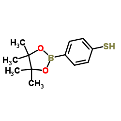 4-巯基苯硼酸频呢醇酯结构式