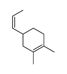 1,2-dimethyl-4-prop-1-enylcyclohexene Structure