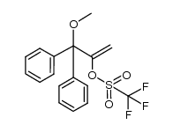 3-methoxy-3,3-diphenylprop-1-en-2-yl trifluoromethanesulfonate Structure
